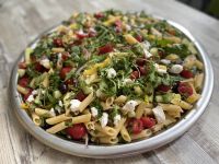 Griekse pasta salade Griekse pasta salade