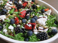 Salade rood fruit, glutenvrij, feta Salade rood fruit, glutenvrij, feta